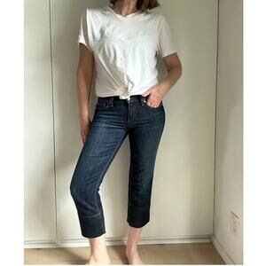 Vintage Style Y2K Joe's Denim Dark Wash Capri Low Rise Size 27 Socialite Kicker